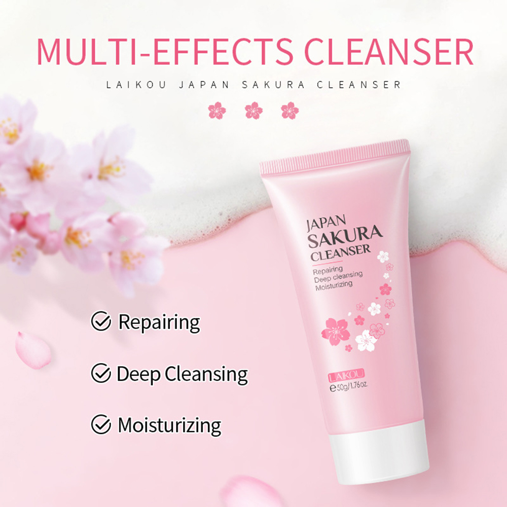 LAIKOU 8Pcs Sakura Facial Skin - Beauty Makeup Women review and price
